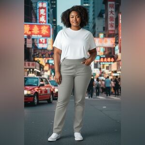 Women Jag Jeans Gray Denim Pants